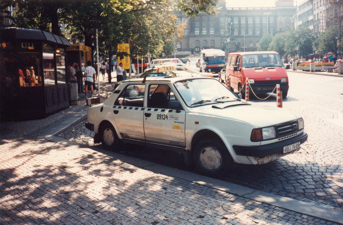 Prague Taxi Skoda 130 1994